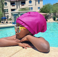 Hairbrella Satin-Lined Waterproof, Adjustable Kids Swim Cap