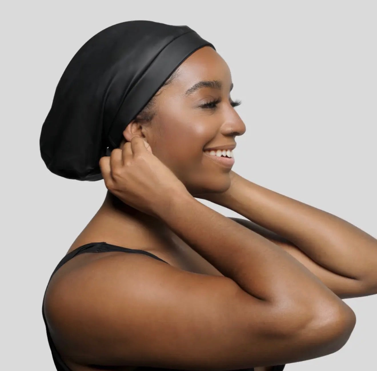 Hairbrella Satin-Lined Waterproof, Adjustable Adult Size XL Swim Cap
