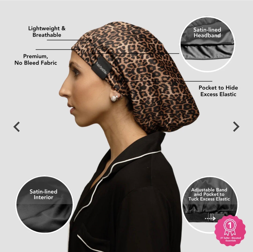 Blush Hairbrella Satin-Lined Sleep Cap