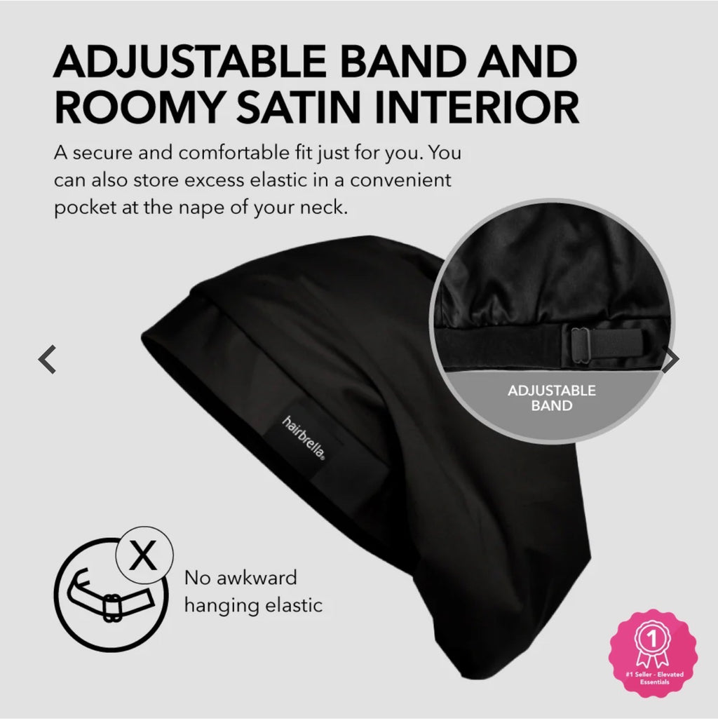 Blush Hairbrella Satin-Lined Sleep Cap